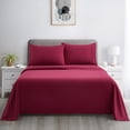thumbnail image 4 of Marina Decoration 600 Thread Count Ultra Soft Deep Pocket Hotel Standard Solid Bedding Long Staple Percale Cotton All Season Sheet Set with Pillowcase, 4 of 7