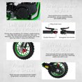 thumbnail image 4 of 49cc 2-Stroke Gas Power Motocross, Off Road Mini Motorcycle, Pocket Motorbike with Front Rear Disc Brakes (Green), 4 of 8
