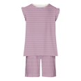 thumbnail image 4 of Birdeem Débardeur pour Filles Mode Décontractée Sans Manches Col Rond Ensemble de Shorts Imprimés, 4 of 12