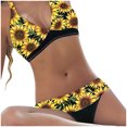thumbnail image 2 of CEHVOM Maillot de Bain Bikini Deux Pièces pour Femme d'Été Imprimé à Bretelles, 2 of 5