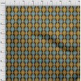 thumbnail image 3 of oneOone Tissu Georgette Viscose Imprimé Ikat Tourbillon au Mètre 42 Pouces de Large, 3 of 4