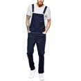 thumbnail image 1 of Men´s Bib Overalls Casual Solid Color Jumpsuit Jeans Suspender Pants, 1 of 6