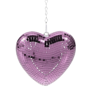 Disco Ball, Heart Shaped Disco Balls Mirror Reflective Hanging Disco Ball Retro Reflective Ball Lights For Valentines Day Table, Desk, Room, Home, Bar, Random Color