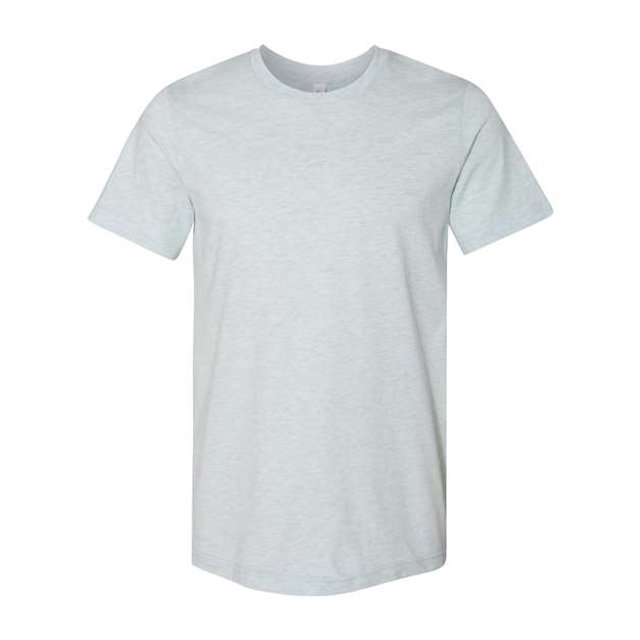 BELLA+CANVAS T-Shirt Jersey CVC pour Homme, 3TG, Bleu Glacé Prism Chiné