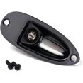 thumbnail image 3 of Boat Input Output Jack Plate Socket with Screws for Fender Strat Guitar Black, 3 of 5