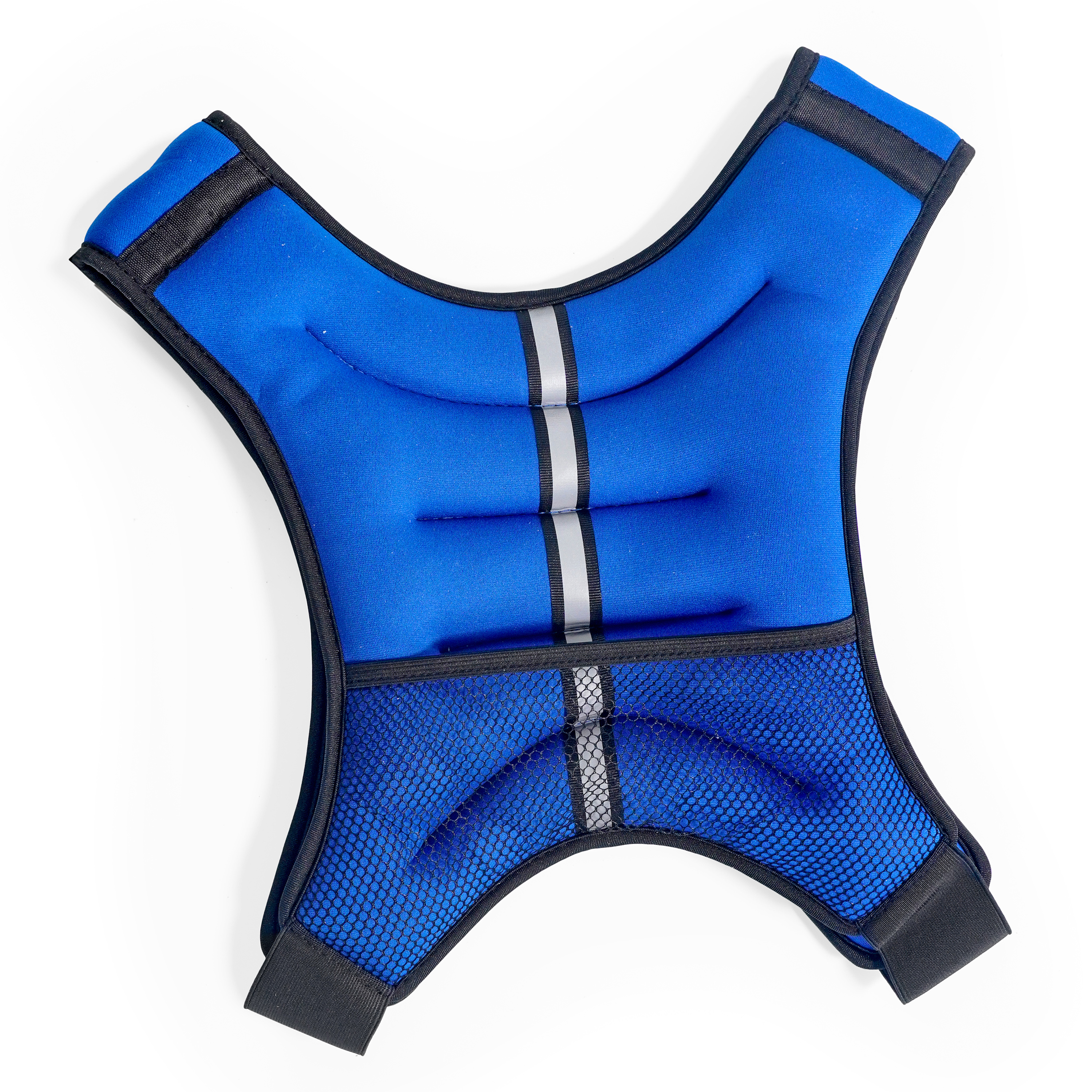 Gilet lesté en néoprène Tone Fitness, 5,4 kg, bleu