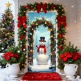 thumbnail image 4 of Qiulaii 3 Pcs Rideau de Porte de Noël Festif avec Père Noël, Décoration de Fête en Polyester pour Porte d'Entrée, Mur et Fête, Décor Intérieur Réutilisable 35*71 Po, 4 of 6
