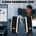 thumbnail image 4 of NEW 120W USB Power Desktop Computer Notebook Audio Speaker 3.5mm Earphone Jack,1 x 120W USB Power Computer Speakers,Black, 4 of 9
