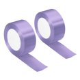 thumbnail image 1 of Unique Bargains 1.5 Inch Wide 24 Yards Satin Ribbon, 2 Pack Double Face Solid Crafts Roll for Party Home DIY Wrapping Decoration, Light Purple, 1 of 6