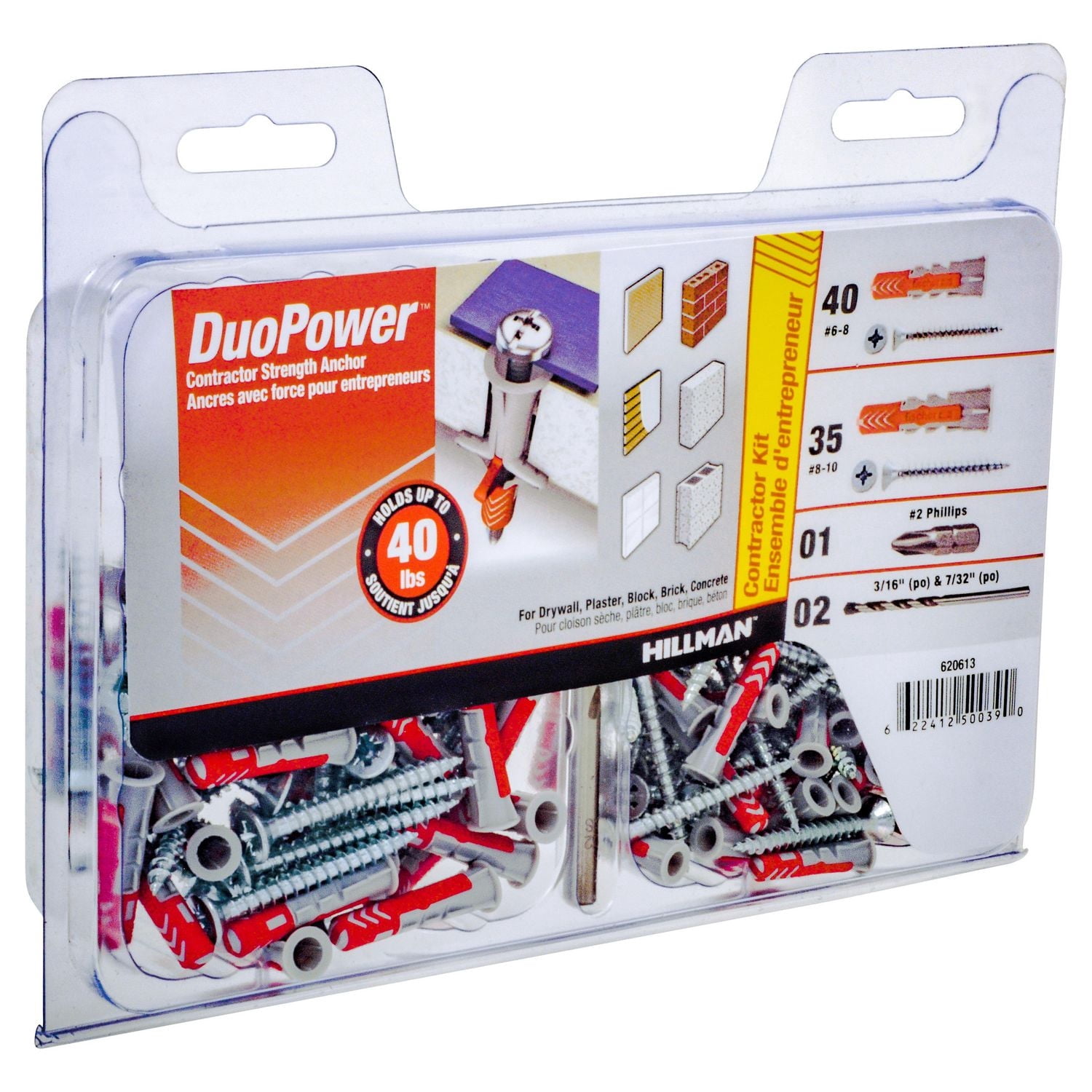 KIT D'ANCRAGE DUOPOWER # 6 & # 8 75PC