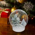 thumbnail image 4 of 10Pcs Plastic Snow Globes For Christmas Diy Crafts Decoration Transparent Round Beginners And Professionals, 4 of 9