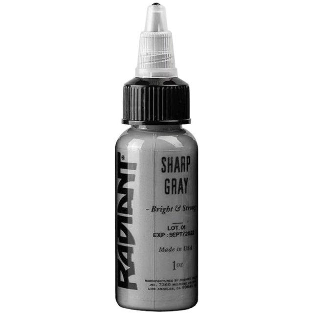Radiant Colors Tattoo Ink - SHARP GRAY 1oz