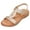 Or, variante sur Sandales à Talon Compensé Bas à Bride Arrière Élastique pour Femmes avec Soutien de la Voûte Plantaire, Confortables, Bout Ouvert, Chaussures de Marche d'Été, Or, Taille 7