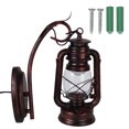 thumbnail image 3 of Dioche Rustic Wall Lantern Sconce Industrial Style Glass Shade Outdoor Lighting, 3 of 8