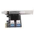 thumbnail image 4 of Carte d'Extension PCI E 1 à 4 Ports PCIE Brancher la Conception Anti-Interférence Carte Montante PCIE pour Bureau, 4 of 14