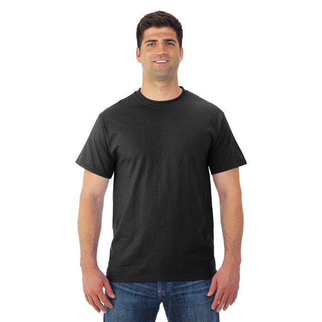 Jerzees T-Shirt à Manches Courtes pour Hommes DRI-POWER Active, 2X, Noir
