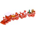 thumbnail image 2 of Christmas Wooden Four-section Small Train Christmas Tree Decoration Toy Gift, 2 of 4