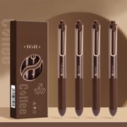 Roiihwy Gel Pens with Fragrance, Coffee Rose Cream Black Pens Ballpoint 0.5mm, Quick Drying Retractable Ink Rollerball Pens for Smooth Writing Office School Gift Women Men