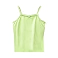 thumbnail image 1 of Plebaso Kids Girls Sleeveless T-Shirt Solid Color Spaghetti Strap Top Tee Baby Summer Clothes, 1 of 6