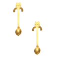 thumbnail image 1 of Oleegame 2PC Stainless Steel Cutlery Set Cat Spoon Short Handle Spoons Flatware Coffee Drinking Tools Kitchen Gadge, 1 of 7