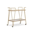 thumbnail image 1 of Putnam Gold Mid-Century Bar Cart, 1 of 6