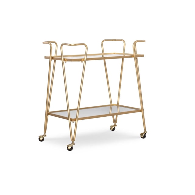 Putnam Gold Mid-Century Bar Cart