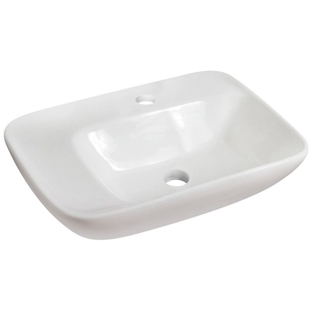 American Imaginations 48-in. W 3H8-in. Ceramic Top Set In White Color AI-599