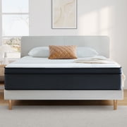 Lecuneey 12 Inch Queen Mattress in a Box, Hybrid Individually Pocket Spring Mattress with Memory Foam, Motion Isolation & Pressure Relief, Medium Firm Support, CertiPUR-US Certified