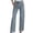 Light Blue, variant on Women's High Waisted Rhinestone Jeans, Straight Leg Stretch Denim Pants with Crystal Decor, Casual Baggy Trousers for Women, Comfortable Wide Leg Jeans Light Ashy