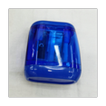 thumbnail image 2 of Plastic Color Transparent Pencil Sharpener Geometric Double Hole Sketch Pencil Sharpener Manual Pencil Sharpener, 2 of 6
