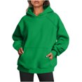 thumbnail image 1 of RKSTN Chandails à Capuchon pour Femmes Mode Automne 2023 Décontracté Couleur Unie Chandails à Capuchon Manches Longues Chandail Chaud à Enfiler Hauts avec Poches, 1 of 6