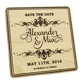 thumbnail image 2 of Personalized Save The Date Wood Magnet 50 Rustic Engraved Wooden Magnets Wedding Announcements, 2 of 2