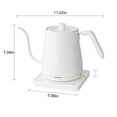 thumbnail image 3 of XZNGL Stainless Steel Electric Kettle Electric Kettle Gooseneck Kettle, 800Ml Water Kettle, Tea Pot Stainless Steel for Coffee & Tea with Fast Heating, Auto-Shut Off and Boil-Dry Protection Tech, 3 of 7