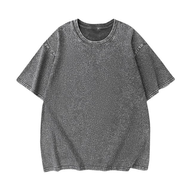 Styesk T-Shirts pour Hommes Vintage Couleur Unie Manches Courtes Col Rond