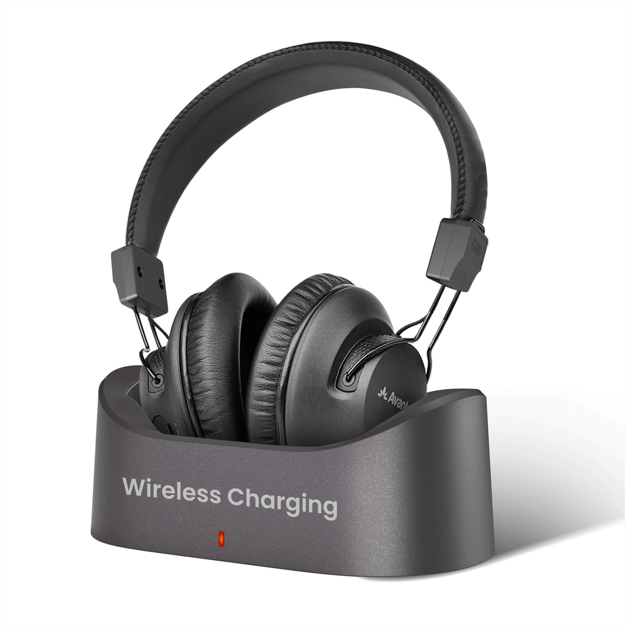 Avantree Audition 3 - Bluetooth 5.3 Over-Ear Headphones with Wireless Charging Dock