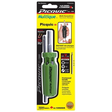 Picquic Multique multiple-bit screwdriver with 7 slim bits