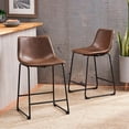 thumbnail image 2 of Heavenly Collection Brown Counter Stool for Dining Area, 2 of 7