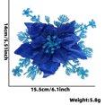 thumbnail image 1 of Christmas Tree Decorations,Christmas Decorations Indoor Christmas Artificial Flowers 16Cm Simulation Flower Accessories Christmas Tree Decoration Christmas Flower Pendant, 1 of 1