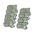 thumbnail image 3 of koolsoo 9 Piece Golf Iron Cover Set Gift Wear-Resistant Wrap Socks Golf Club Head Covers Gray, 3 of 9
