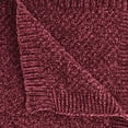 thumbnail image 3 of Mainstays Black Crimson Chenille Throw, 50" x 72", 3 of 6
