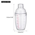 thumbnail image 2 of Unique Bargains 500ml Shaker à Cocktail en Plastique Transparent Mixeur de Boissons Vin Shaker à Vin Mixeur de Boissons Outils de Bar, 2 of 5