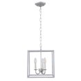 thumbnail image 3 of Living District LD6105D12S Eclipse 3 Light Vintage Sliver Pendant, 3 of 4
