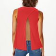 thumbnail image 4 of Dealovy Camisoles pour Femmes Col Ras du Cou Sans Manches Dos Ouvert Hauts de Sortie Blouses Amples Ajustées Camisole, 4 of 7