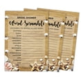 thumbnail image 1 of Inkdotpot Scramble Bridal Shower Game Cards Beach Party Wedding Supplies 50-Pack Wedding Word, 1 of 1