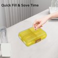 thumbnail image 3 of Travel Vitamin Organizer 8 Compartments Portable Vitamin Organizer Small And Unique Shape Easy To Carry Large Space Capacity Suitable For Outdoor Travel, 3 of 6