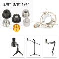 thumbnail image 3 of MYG 5/8Male to 3/8 1/4Female Threaded Screw Mic Stand Clip Mount Adapter Accessories, 3 of 4