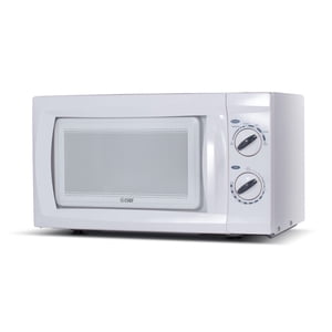 COMMERCIAL CHEF 0.6 Cubic Foot Microwave with 6 Power Levels, Small Microwave with Grip Handle, 600W Countertop Microwave with 30 Minute Timer and Mechanical Dial Controls, White