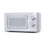 COMMERCIAL CHEF 0.6 Micro-ondes de pied cubique avec 6 Niveaux de puissance, Micro-ondes avec poignée, 600W Micro-ondes de comptoir avec 30 Minuteur et commandes mécaniques de cadran, blanc