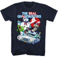thumbnail image 1 of The Real Ghostbusters Gb Collage Navy Adult T-Shirt 6Xl, 1 of 2