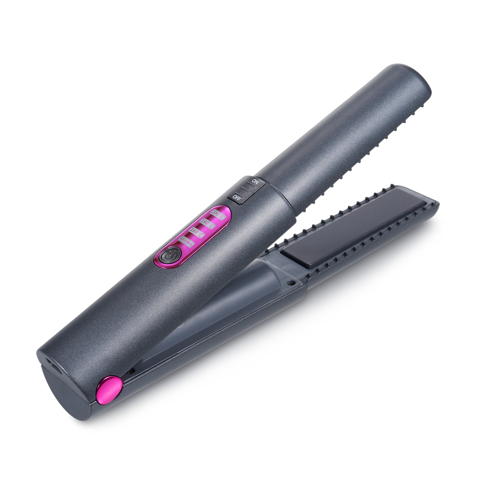 Portable Wireless Rechargeable Hair Straightening Iron Curling Iron